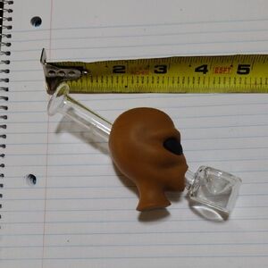 Alien-Themed Glass smoking accessory, bowl, chillum, p!p€